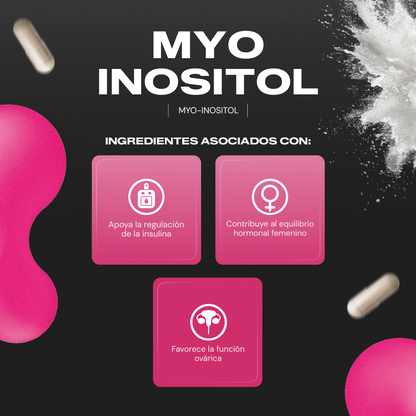 Rutina de bienestar femenino con Myo Inositol 2000mg Vitalbotanics