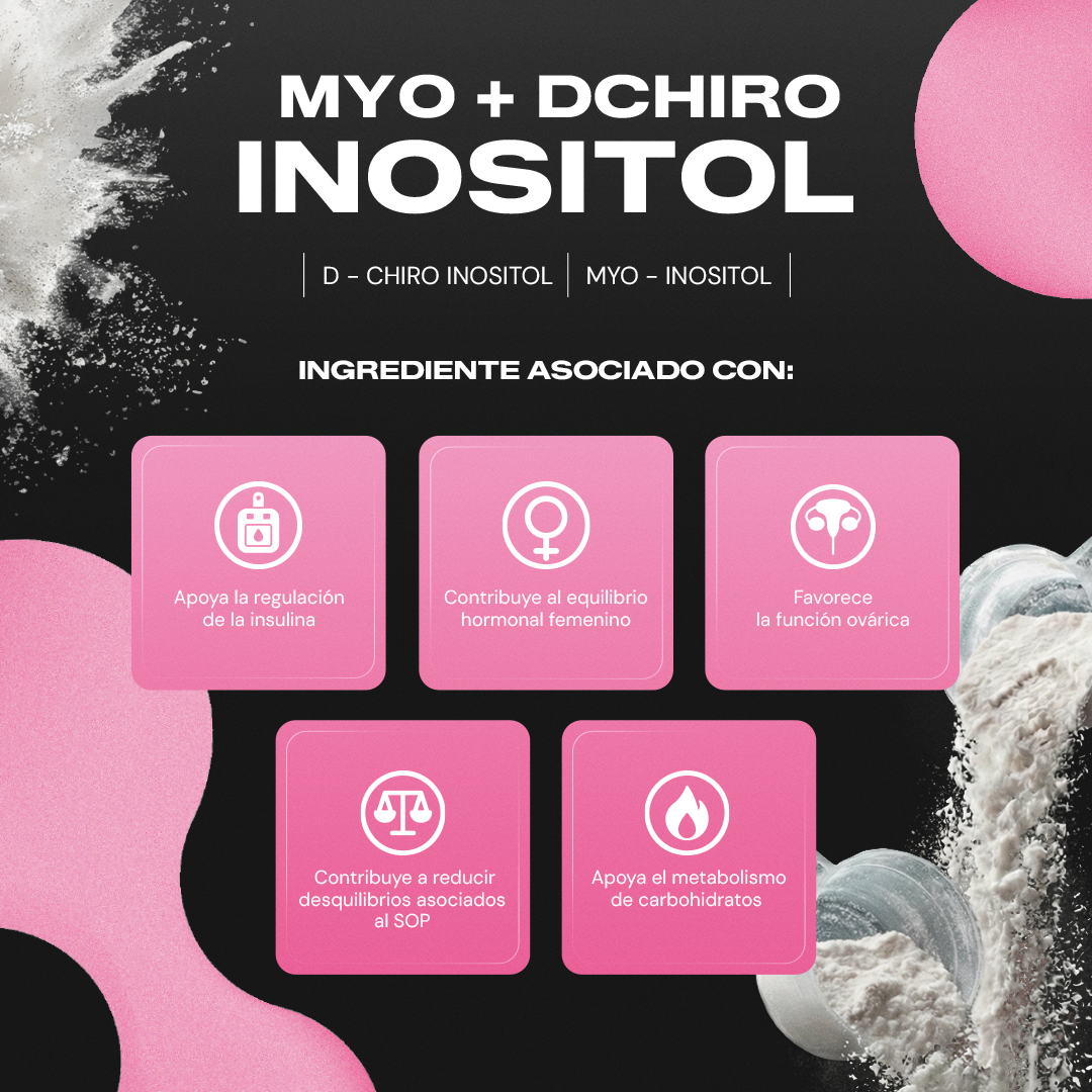 Myo + D-Chiro Inositol | Myo-Inositol con D-Chiro Inositol - Ratio 40:1 en Polvo