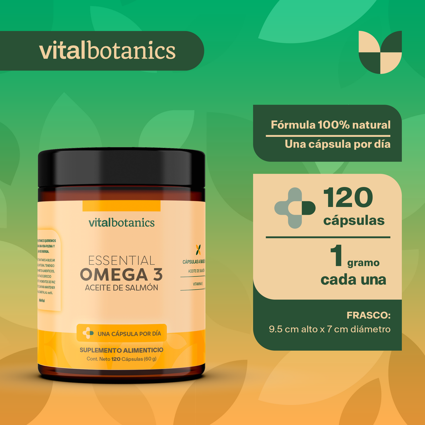 Essential Omega 3 | Aceite Puro de Salmón, Omega 3 y Vitamina E