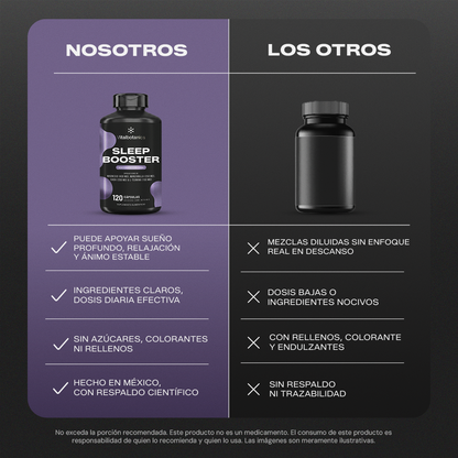 Comparativa de Sleep Booster Vitalbotanics vs otras marcas de suplementos para dormir