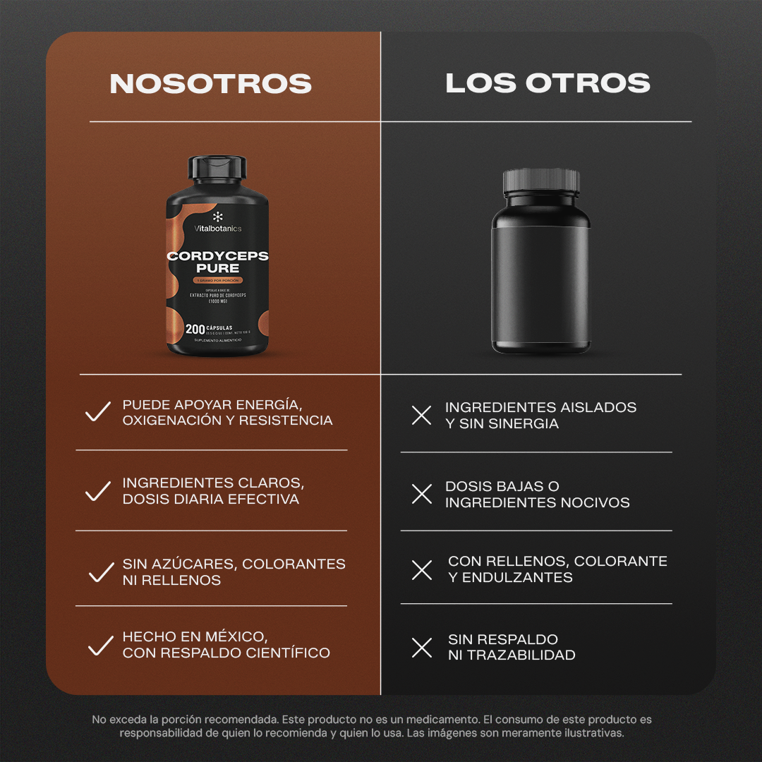 Cordyceps Pure | Extracto de Cordyceps - Energía Celular y Resistencia