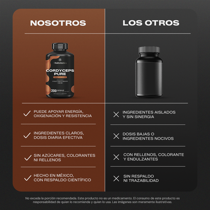 Cordyceps Pure | Extracto de Cordyceps - Energía Celular y Resistencia