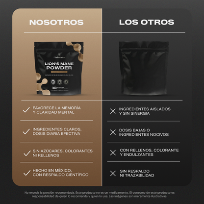 Lion's Mane Powder | Extracto Puro de Melena de León