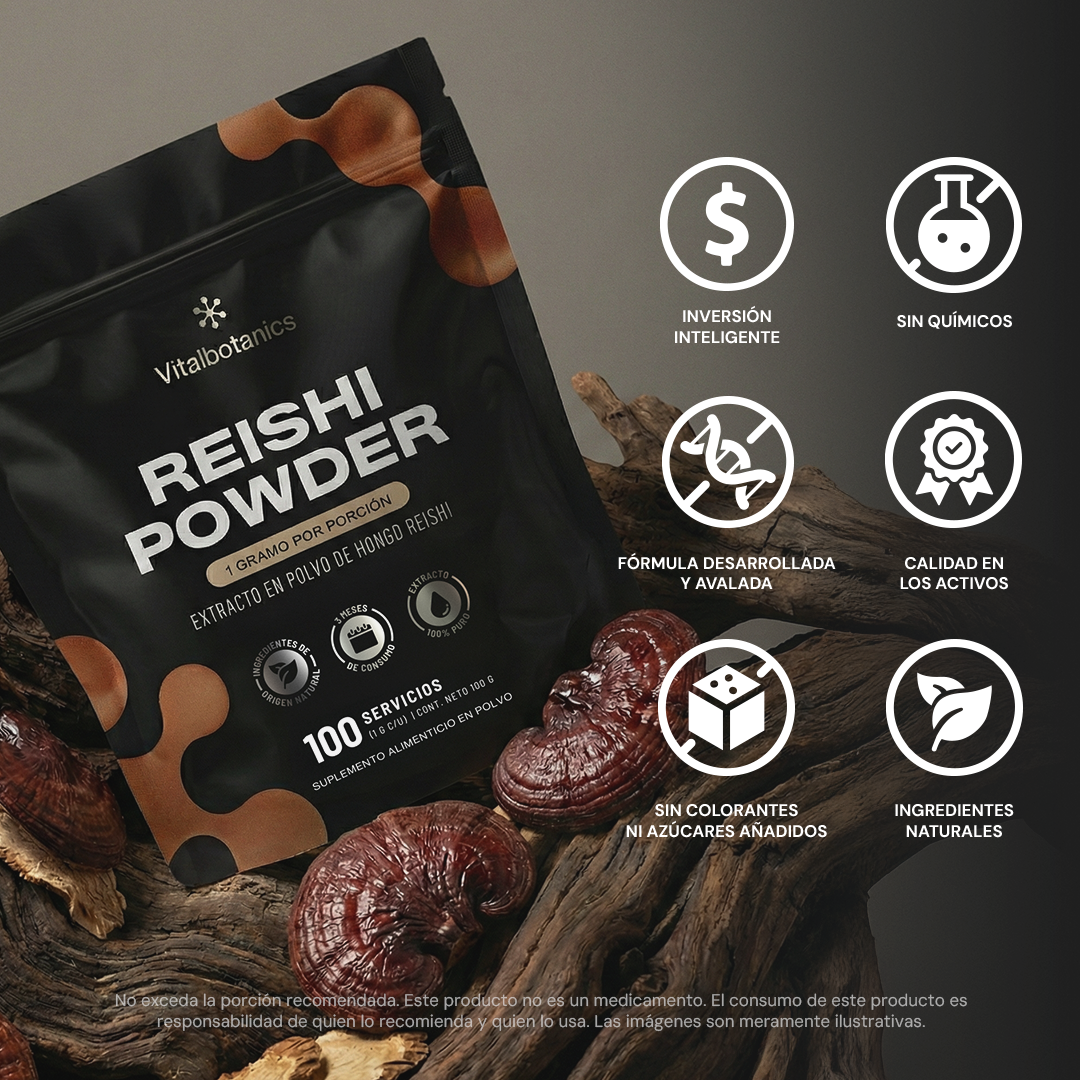 Reishi Powder | Extracto Puro Ganoderma Lucidum