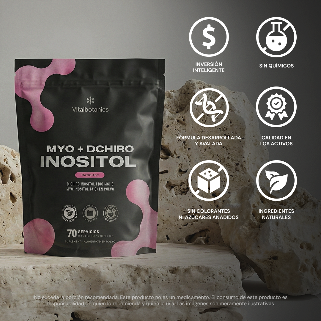 Myo + D-Chiro Inositol | Myo-Inositol con D-Chiro Inositol - Ratio 40:1 en Polvo