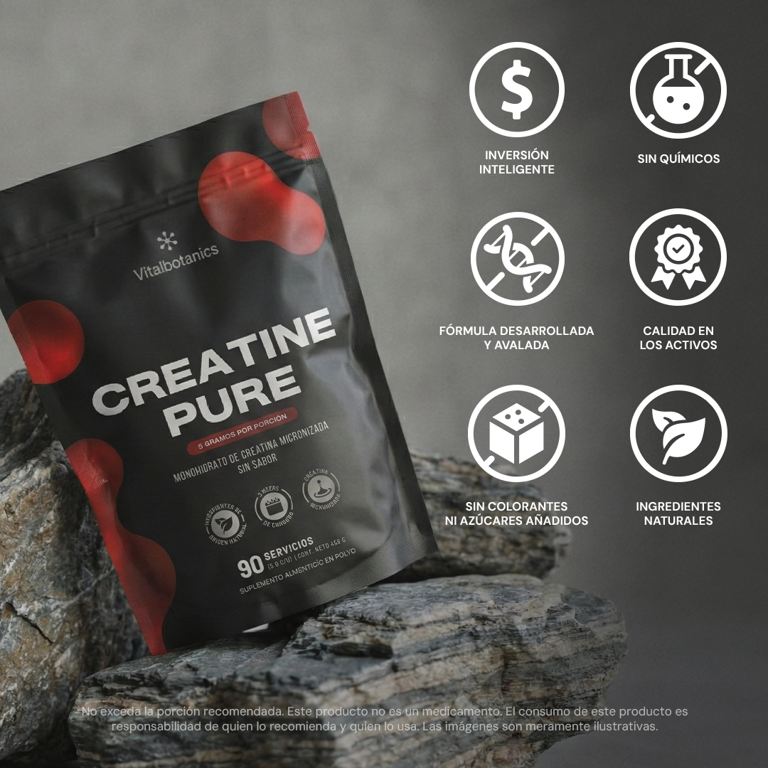 Creatine Pure | Creatina Monohidratada Micronizada en Polvo