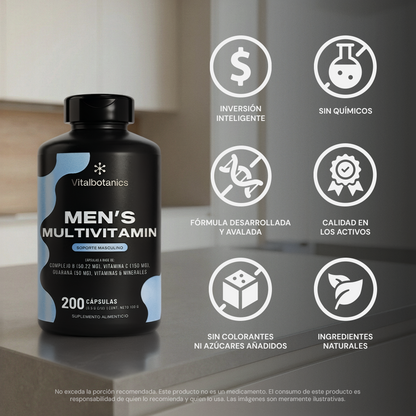 Men's Multivitamin | Creatina, Guaraná, Zinc y Vitaminas B en Cápsulas