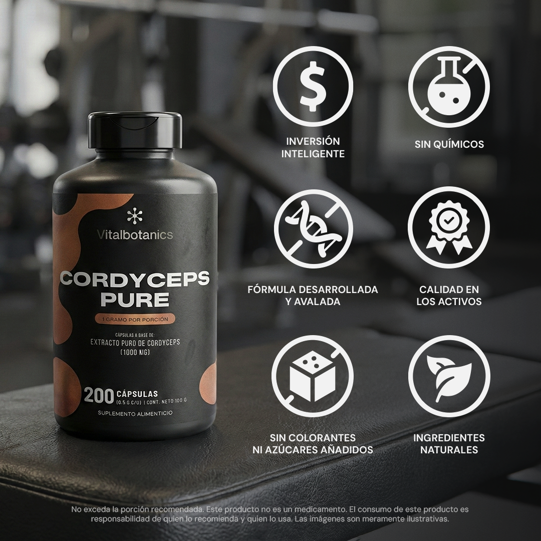 Cordyceps Pure | Extracto de Cordyceps - Energía Celular y Resistencia