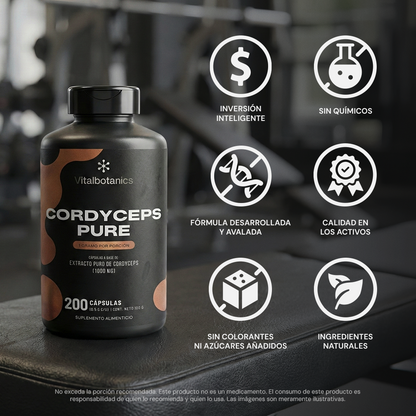Cordyceps Pure | Extracto de Cordyceps - Energía Celular y Resistencia