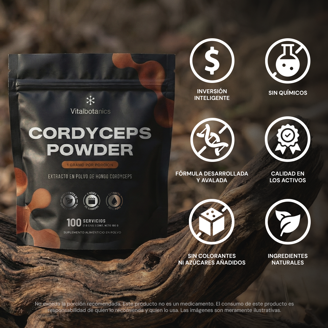 Cordyceps Powder | Extracto Puro de Cordyceps