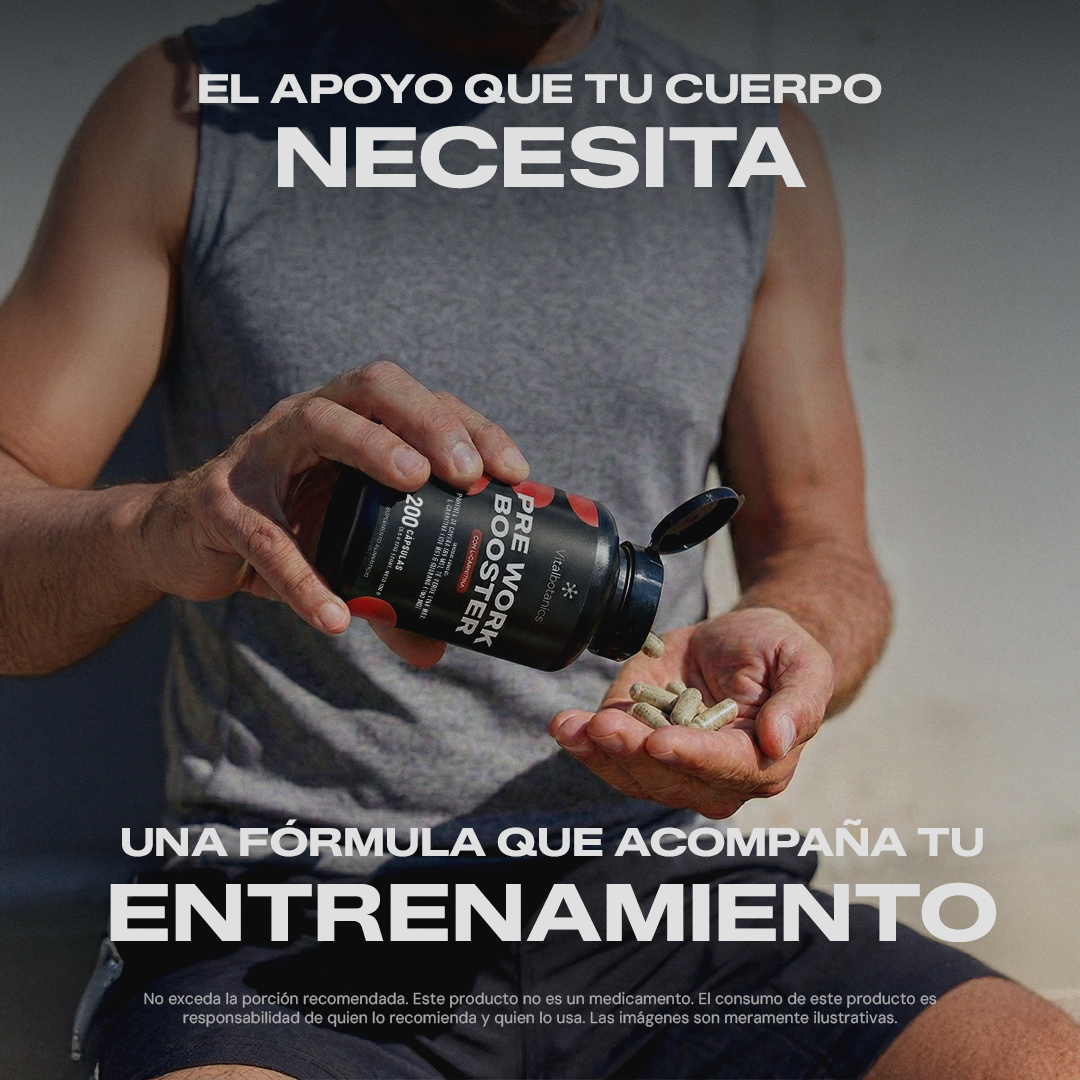 Pre Work Booster | Guaran con L-Carnitina y T Verde  VitalBotanics