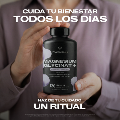 Modo de uso Magnesium Glycinate+ Vitalbotanics – dosis recomendada diaria