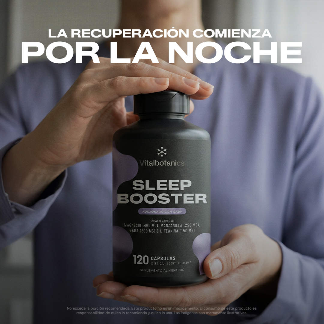 Origen e ingredientes de Sleep Booster: GABA, L-Teanina del té verde, Manzanilla y Magnesio