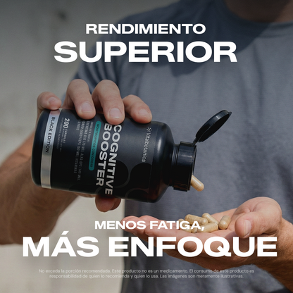 Ingredientes de Cognitive Booster Black – Alpha-GPC, L-Teanina y CoQ10 de origen natural