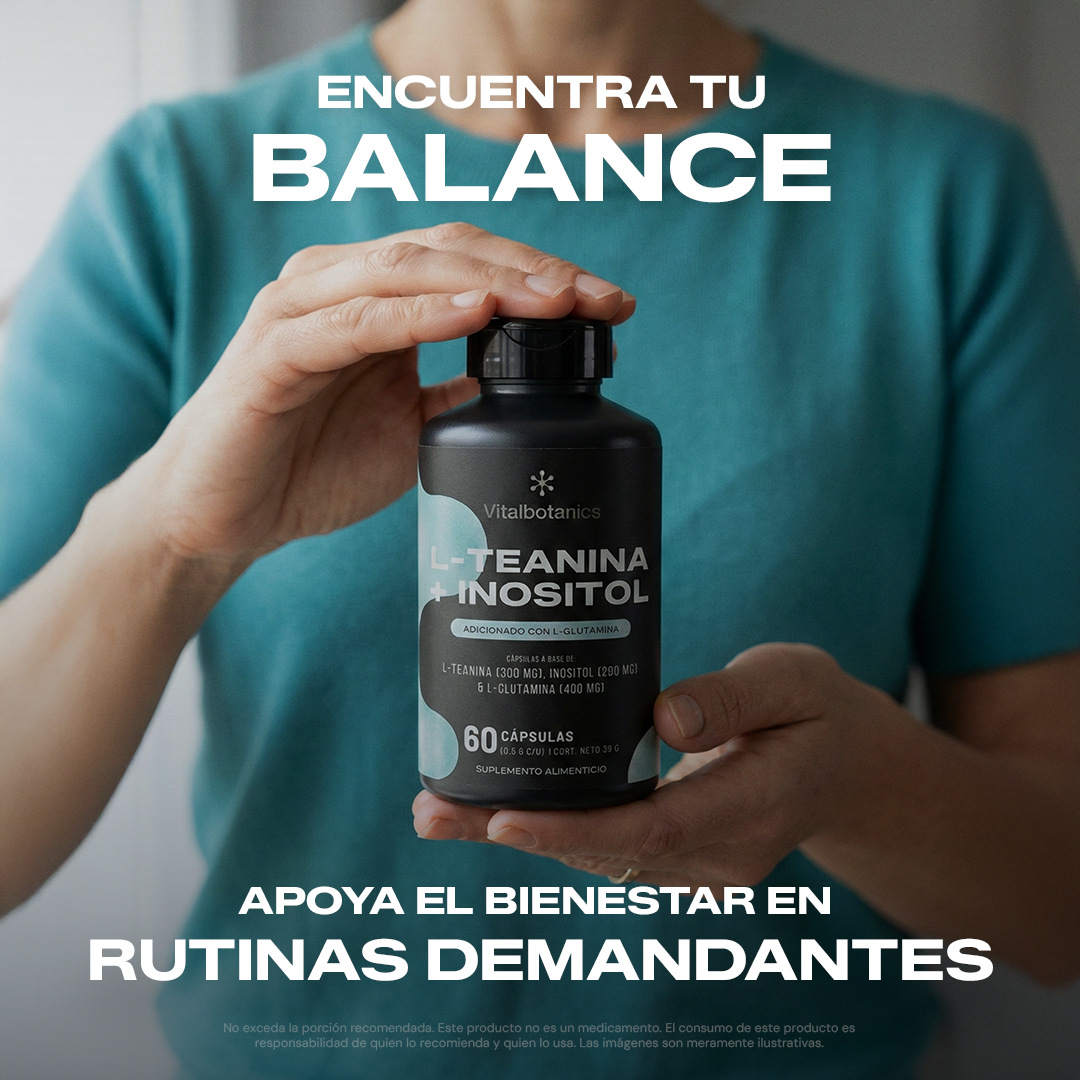 L-Teanine + Inositol | L-Teanina con Inositol y L-Glutamina