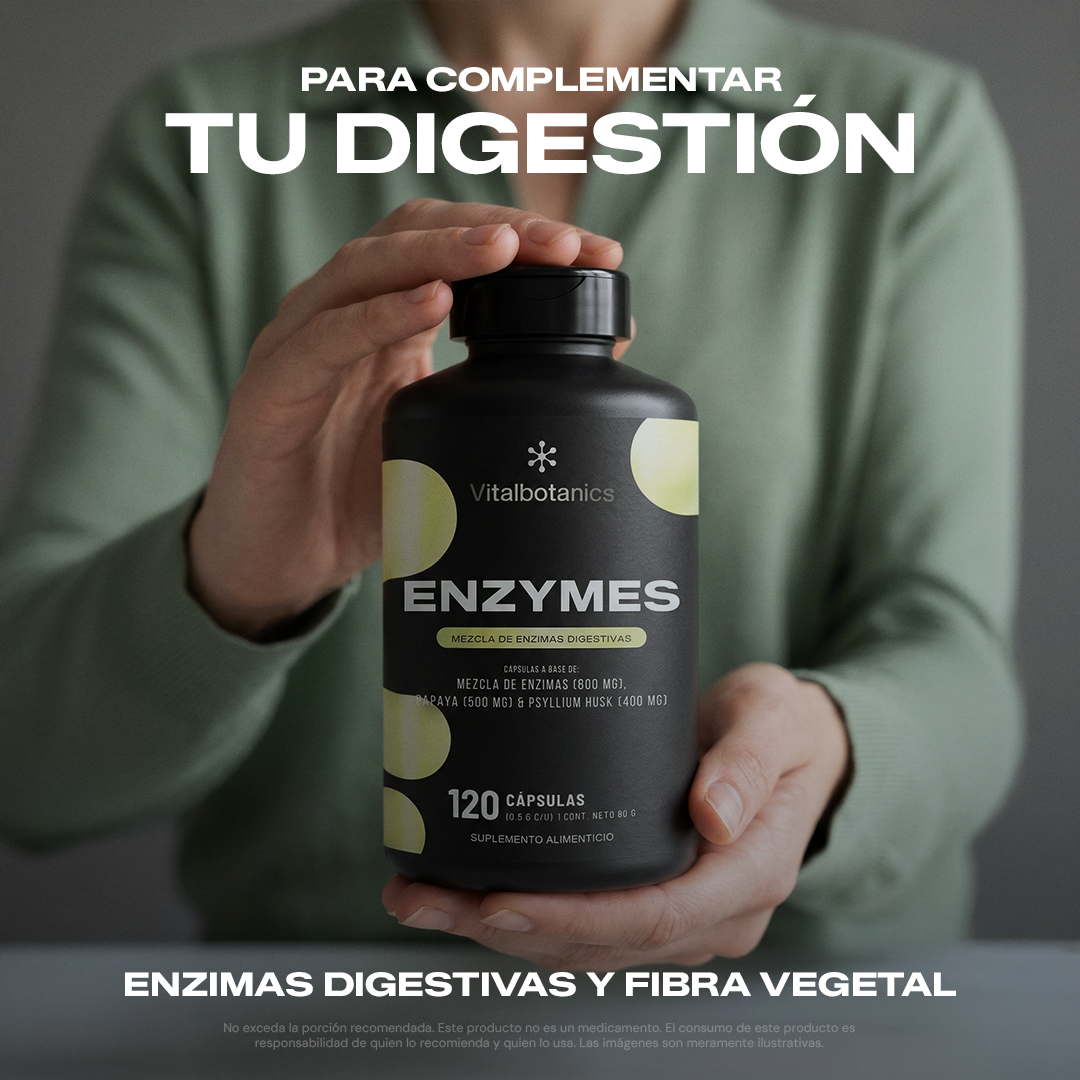 Ingredientes y transparencia del suplemento de enzimas digestivas Vitalbotanics