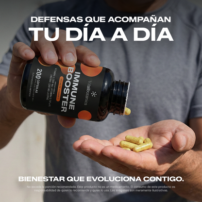 Immune Booster | 200 Cápsulas – Inmunidad diaria reforzada