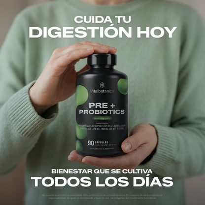 Pre + Probiotics | 60 Billion CFU con Inulina y Enzimas - VitalBotanics