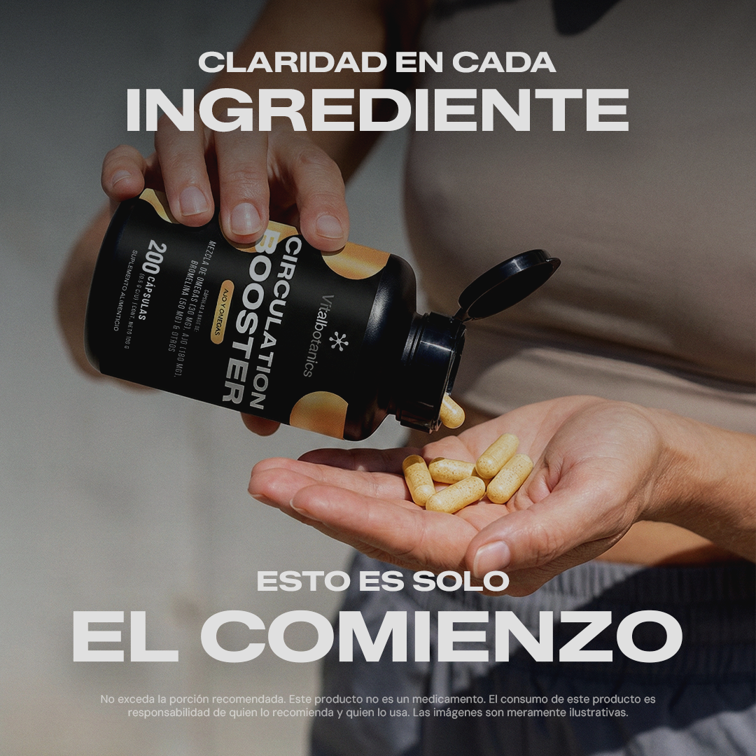 Circulation Booster | Ajo, Omega 3 y Cúrcuma en Cápsulas