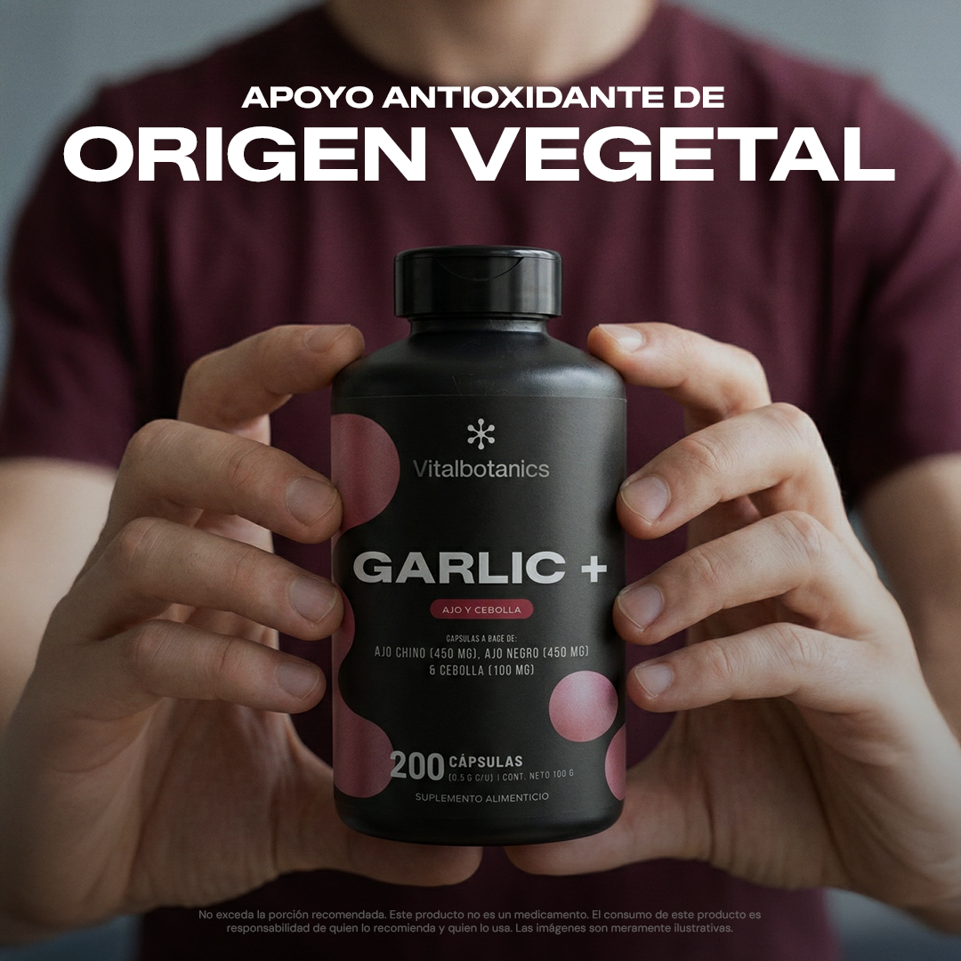 GARLIC + Ajo Chino, Ajo Negro y Cebolla | 200 Cápsulas