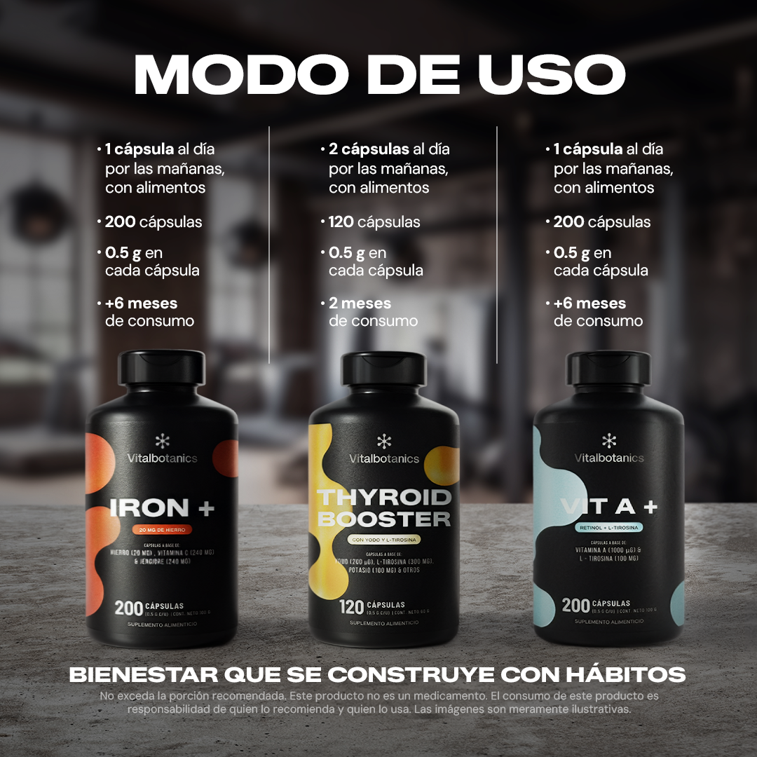 Kit Thyroid Complete Vitalbotanics – bienestar tiroideo con tres suplementos naturales