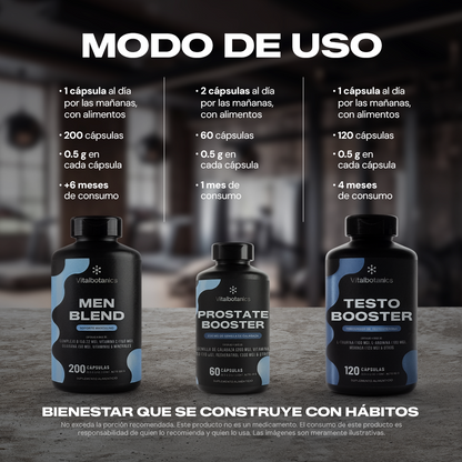 Kit Men 40+ Vitalbotanics – protocolo masculino integral para hombres activos
