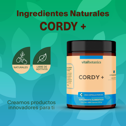 CORDY + | 200 cápsulas de 500mg