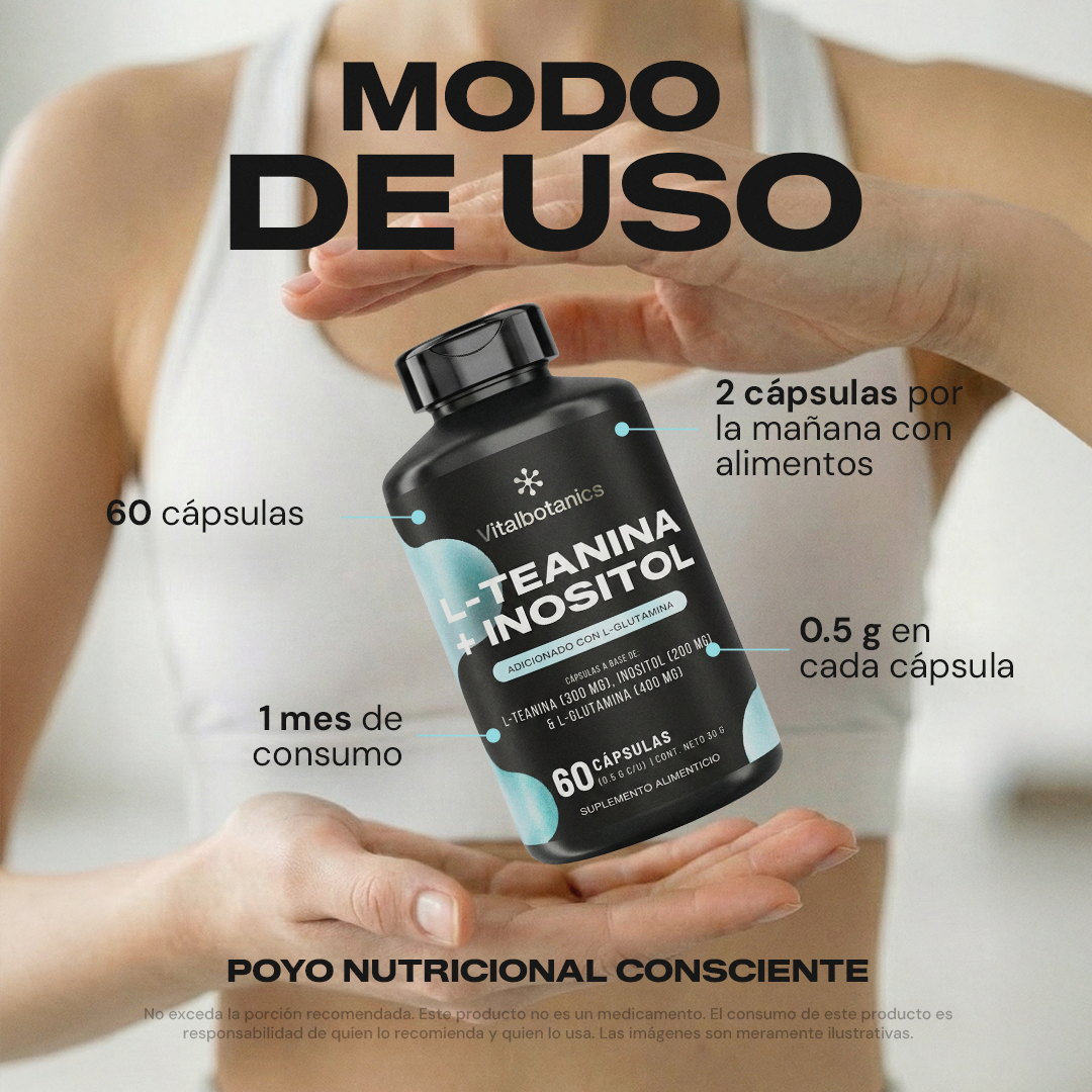 L-Teanine + Inositol | L-Teanina con Inositol y L-Glutamina