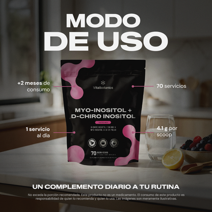 Myo+ | Myo-Inositol y D-Chiro Inositol Ratio 40:1 en Polvo