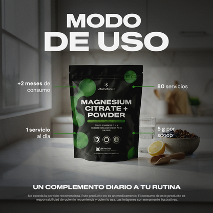 Bundle Magnesium Citrate+ Powder Vitalbotanics – combina con otros suplementos y ahorra