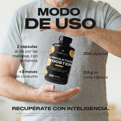 Circulation Booster | Ajo, Omega 3 y Cúrcuma en Cápsulas