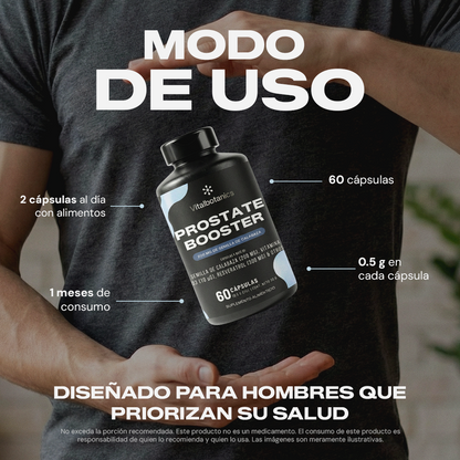Prostate Booster | Semilla de Calabaza con Resveratrol y Equinácea - 7 Activos