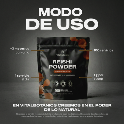 Reishi Powder | Extracto Puro Ganoderma Lucidum