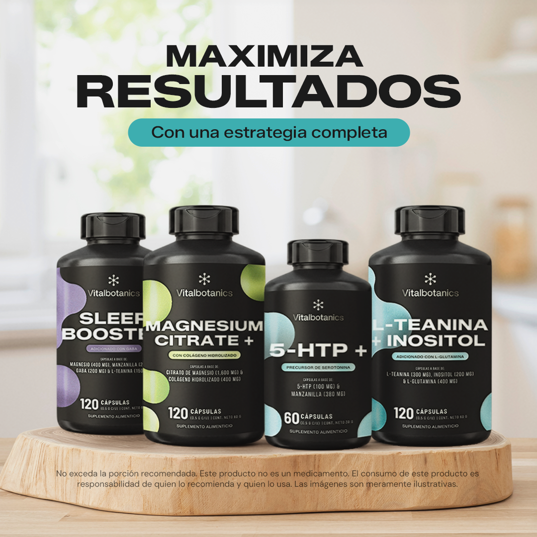 Estilo de vida con 5HTP+ Vitalbotanics – 5-HTP y Manzanilla de origen natural