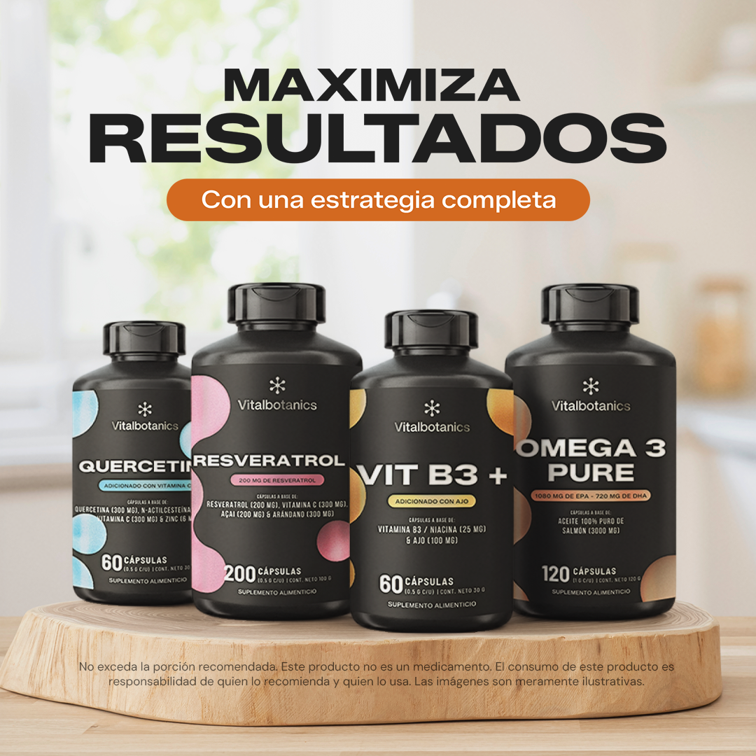 Estilo de vida con Vit B3+ Vitalbotanics – Niacina y Ajo de origen natural