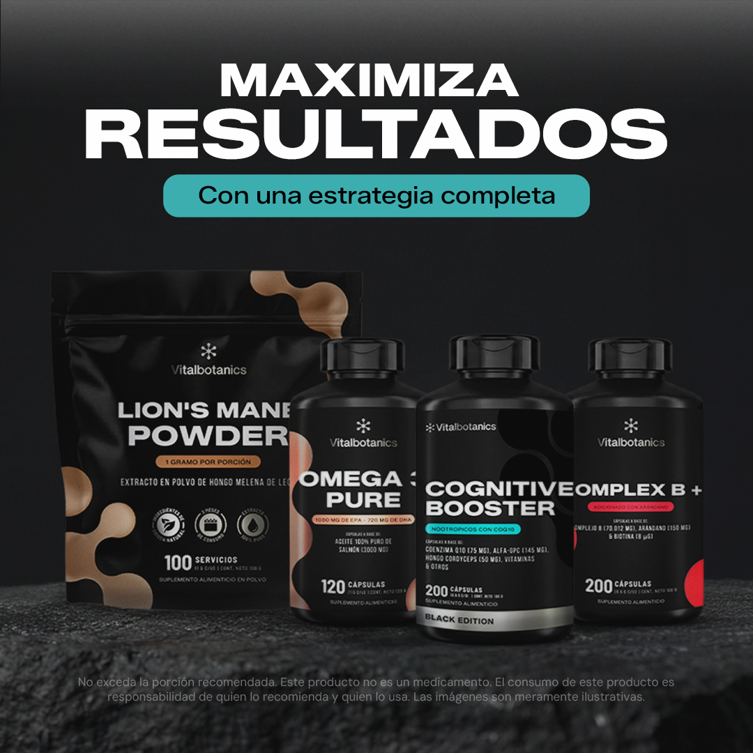 Bundle Cognitive Booster Black Vitalbotanics – combina con otros nootrópicos y ahorra