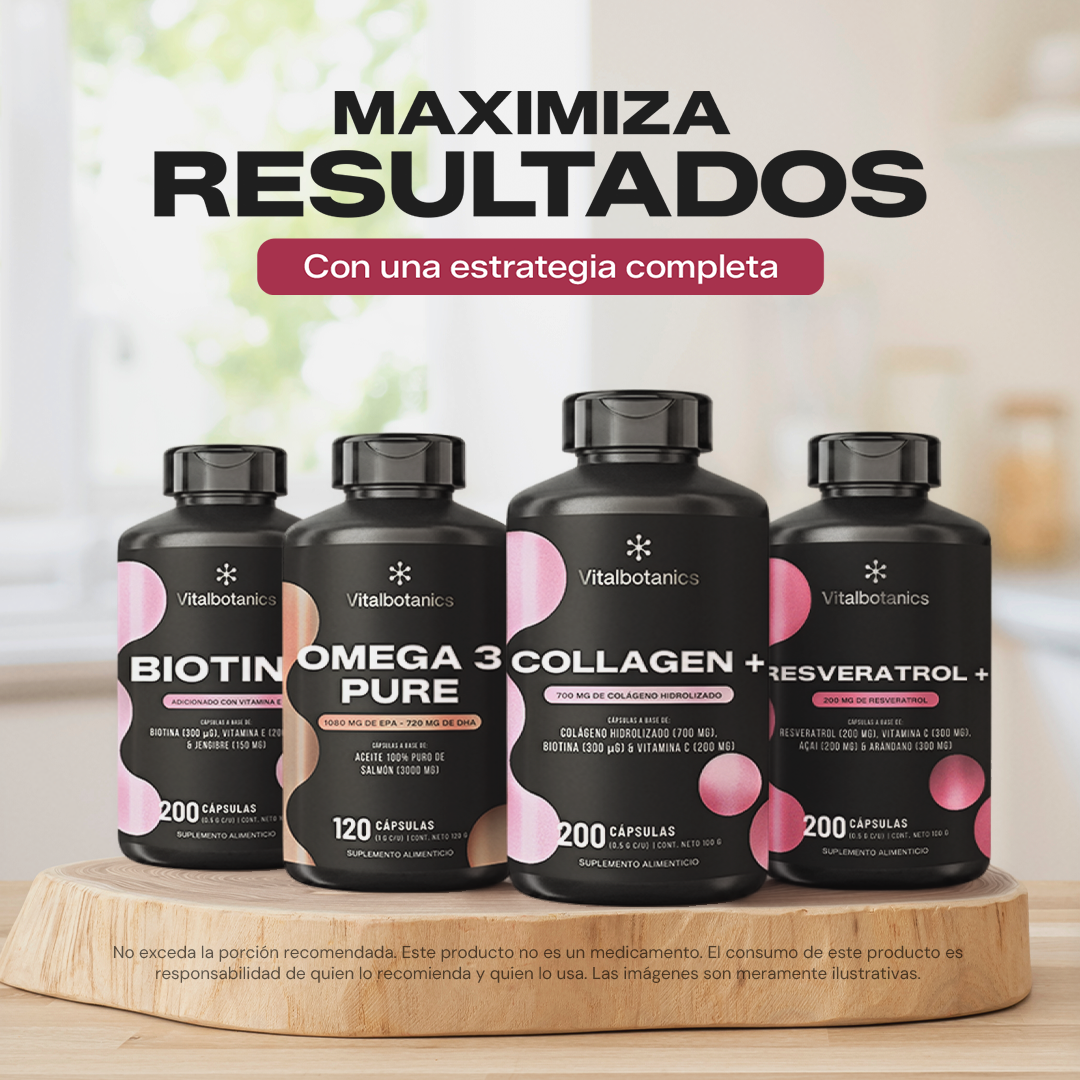 Collagen+ | Colágeno Hidrolizado con Vitamina C y Biotina - VitalBotanics