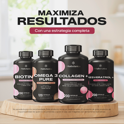 Collagen+ | Colágeno Hidrolizado con Vitamina C y Biotina - VitalBotanics