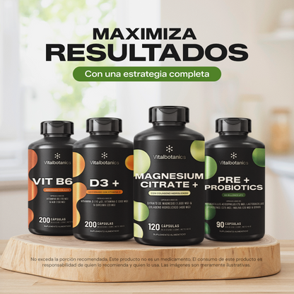 Magnesium Citrate+ Vitalbotanics – presentación en cápsulas de citrato de magnesio
