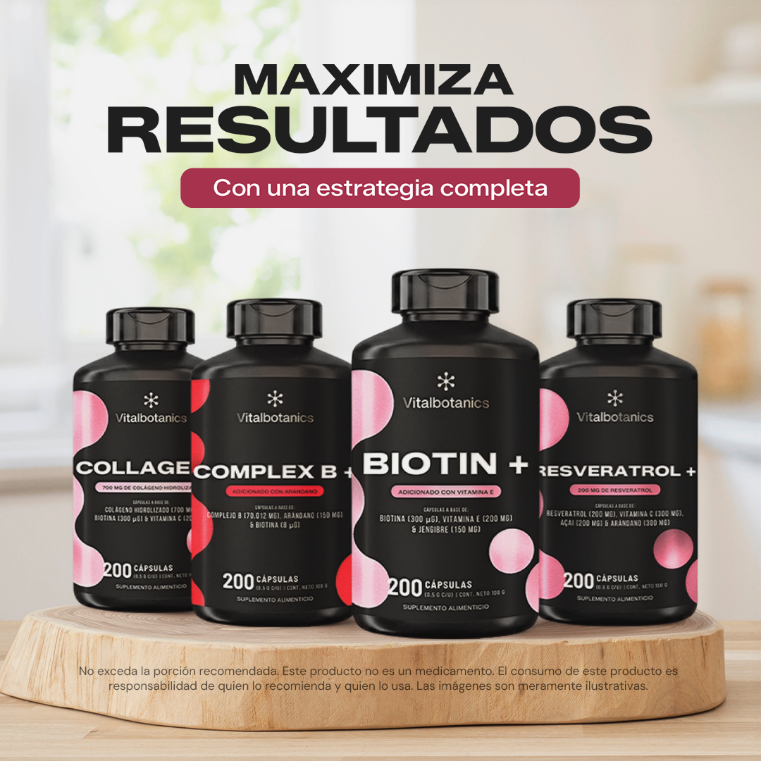 Biotin+ | Biotina con Vitamina E y Jengibre - VitalBotanics
