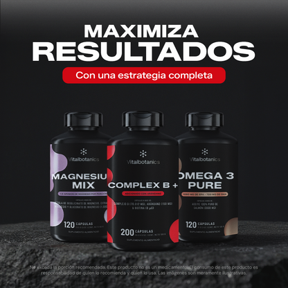 Bundle Complex B+ 200c Vitalbotanics – combina con Enzymes y otros suplementos