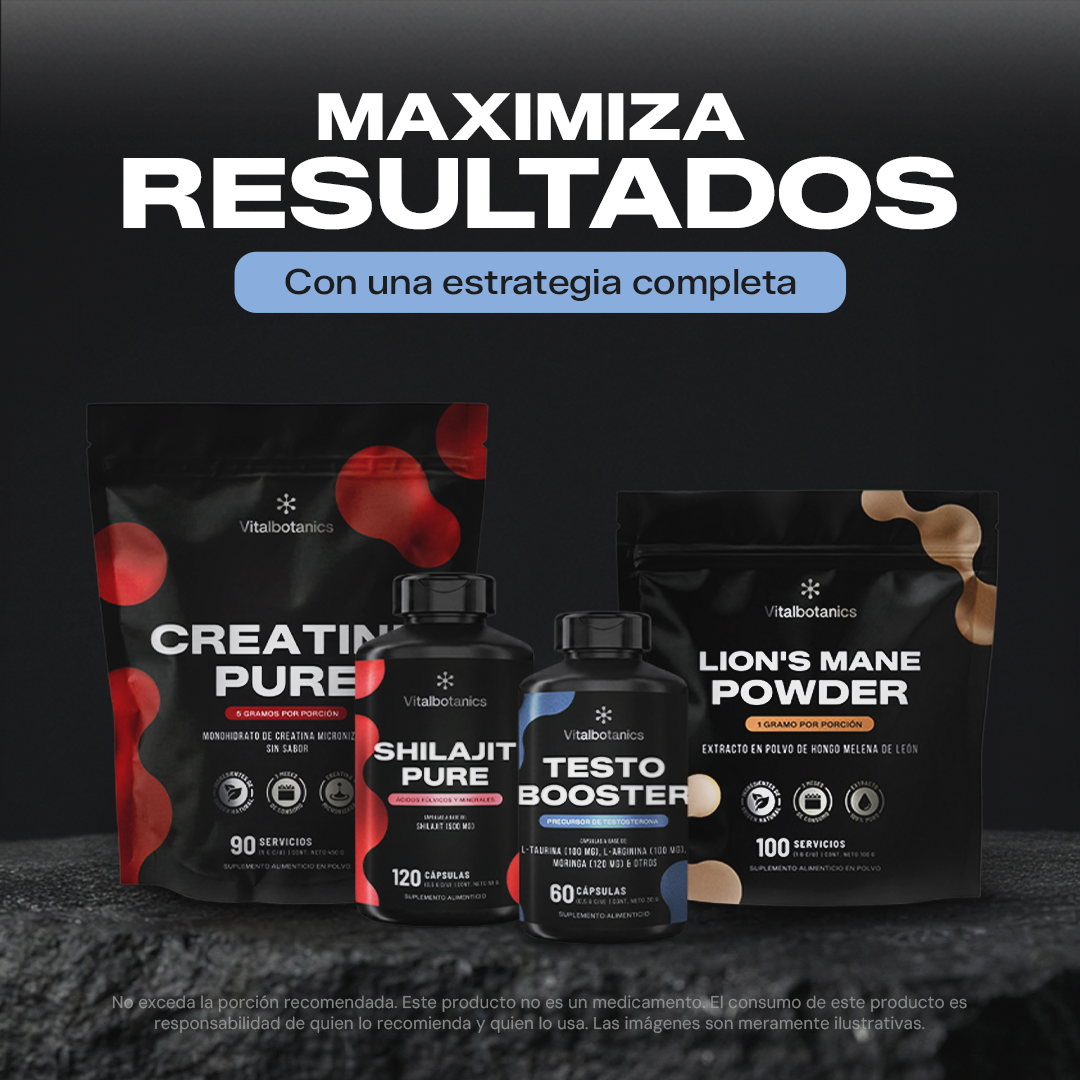 Bundle Testo Booster Vitalbotanics 60c – combina con otros suplementos masculinos