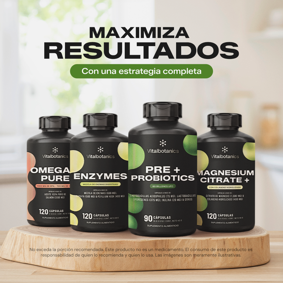 Pre + Probiotics | 60 Billion CFU con Inulina y Enzimas - VitalBotanics