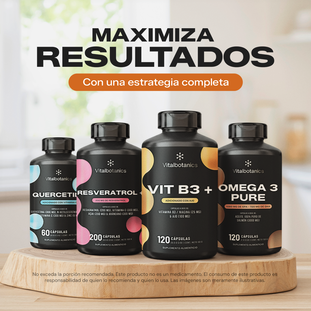 Comparativa Vit B3+ 200c Vitalbotanics vs otras marcas de Vitamina B3