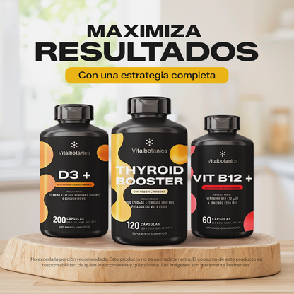 Bundle Thyroid Booster 120c Vitalbotanics – combina con Iron+ y otros suplementos