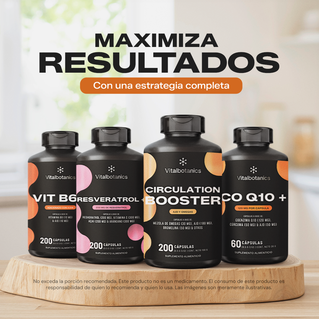 Circulation Booster | Ajo, Omega 3 y Cúrcuma en Cápsulas