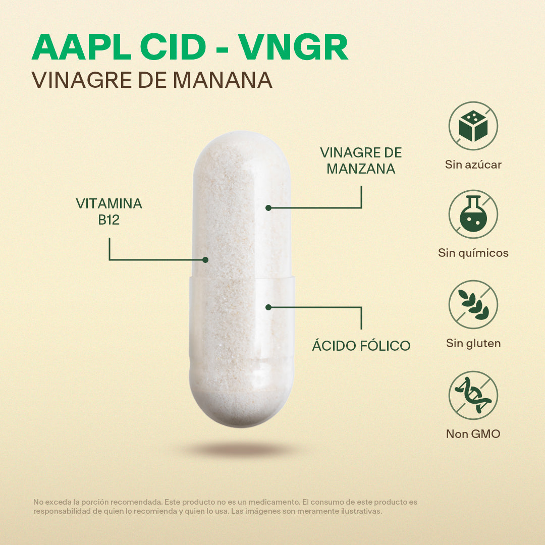 Vinagre de Sidra de Manzana en Cápsulas - VitalBotanics