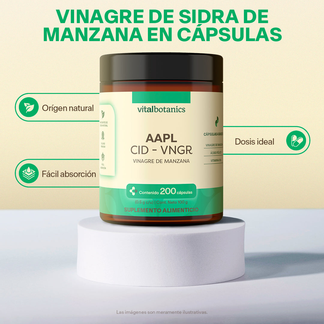 Vinagre de Sidra de Manzana en Cápsulas - VitalBotanics
