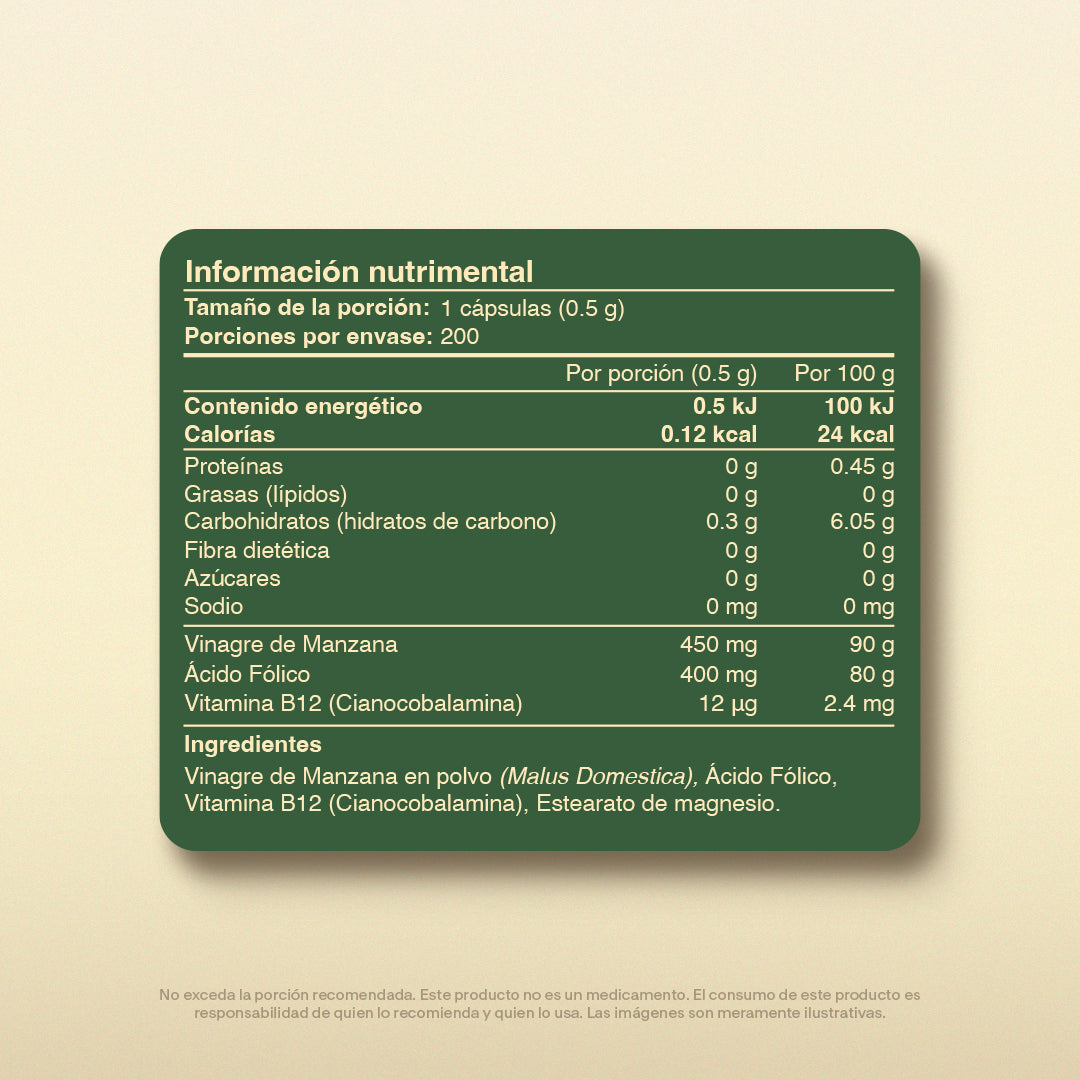 Vinagre de Sidra de Manzana en Cápsulas