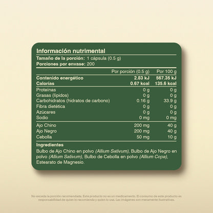 Complejo De Ajos en Cápsulas